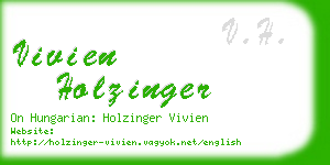 vivien holzinger business card